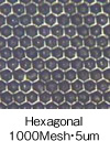 Hexagonal 1000Mesh、5um